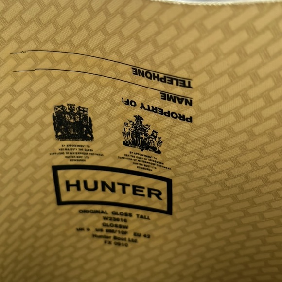 *NWOT* Hunter Brown Gloss Wellies - Picture 5 of 5
